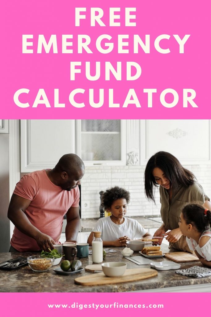 emergency fund calculator pin