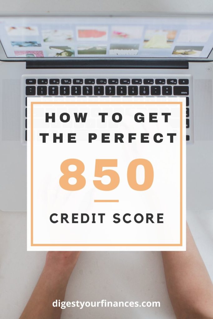how to get a perfect credit score pin
