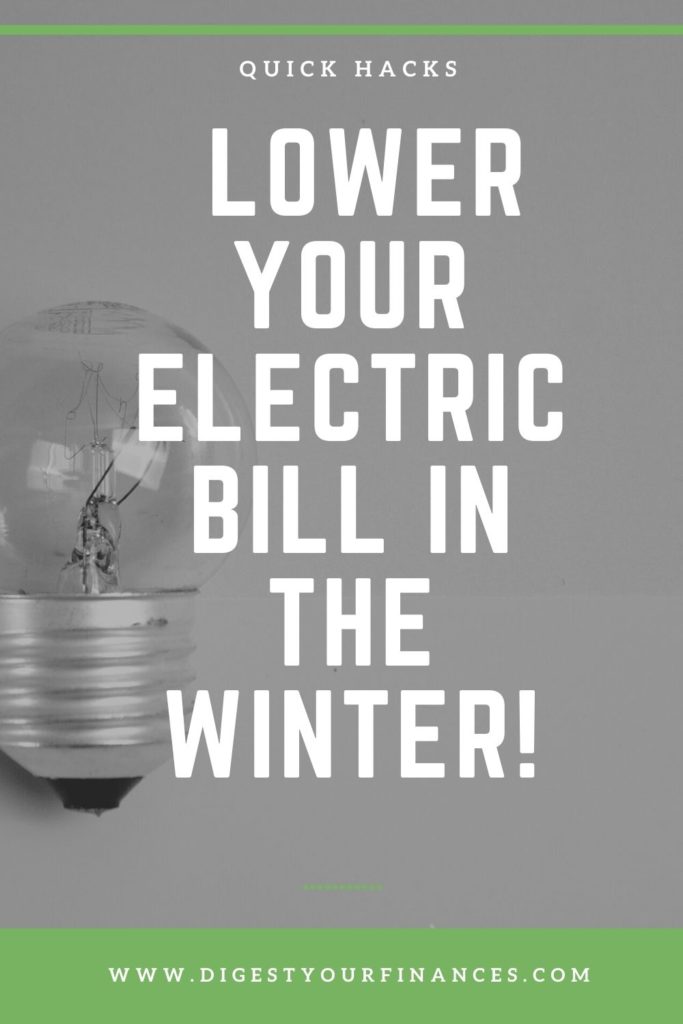 lower electric bill in winter