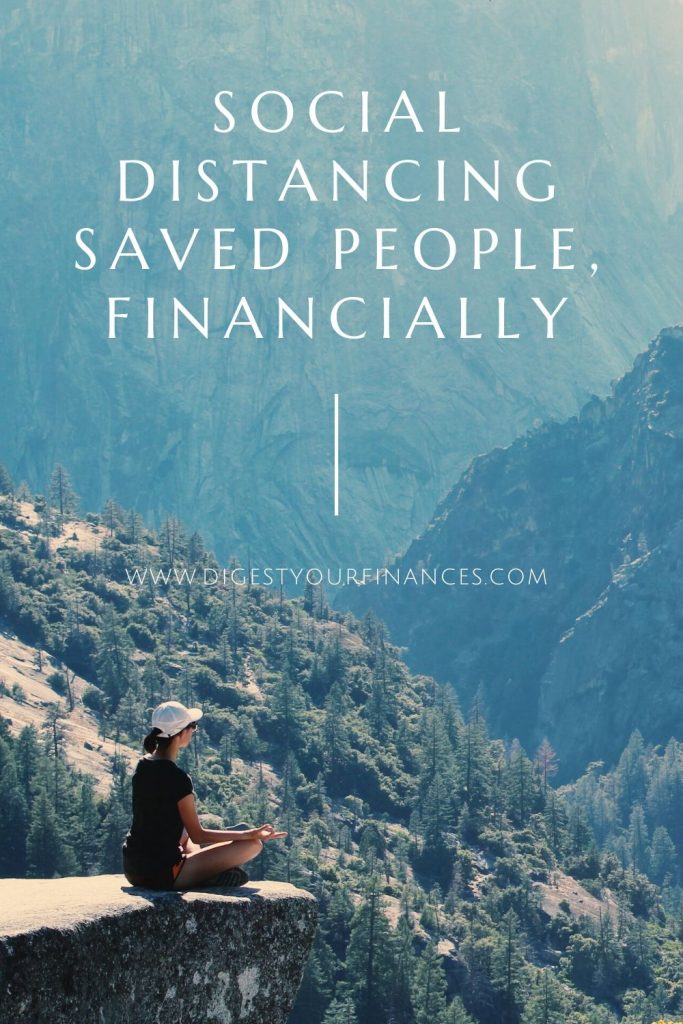 social distancing saved people financially pin