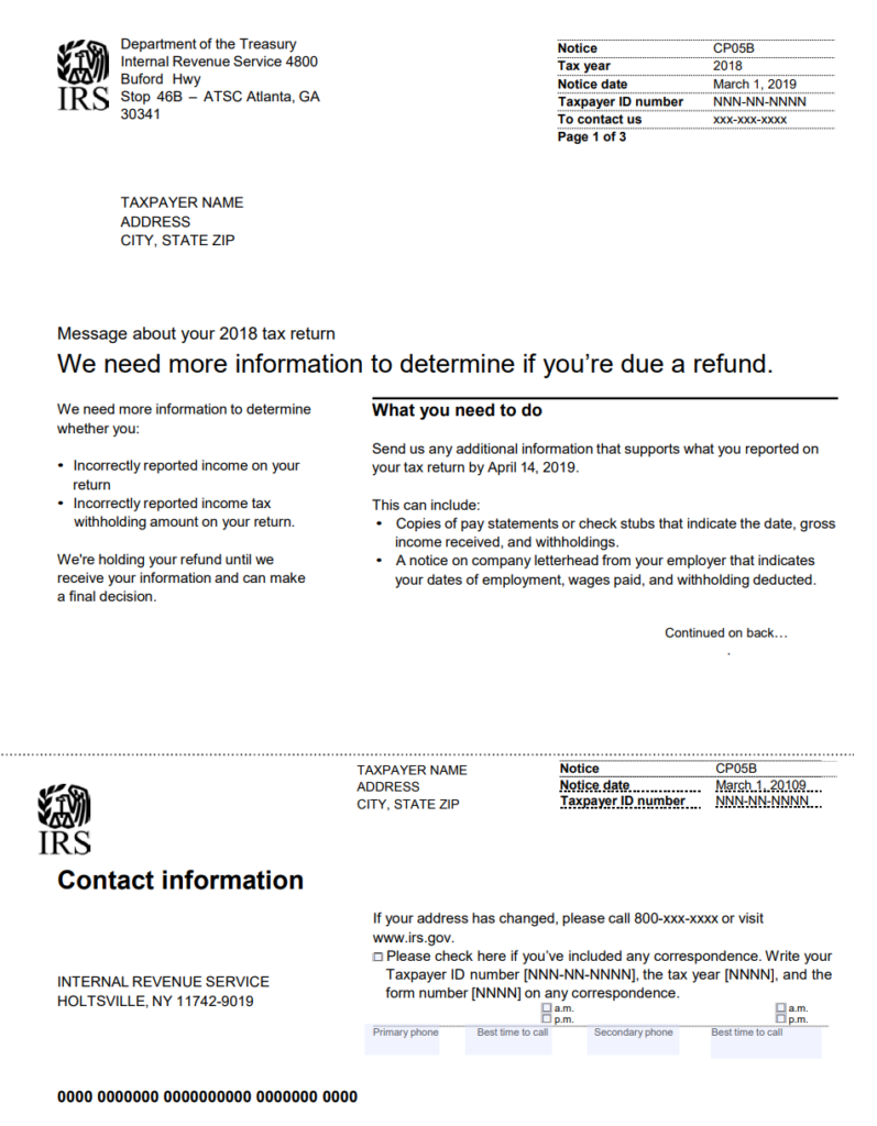 Got a CP05 Notice From The IRS, What Should I Do? Digest Your Finances