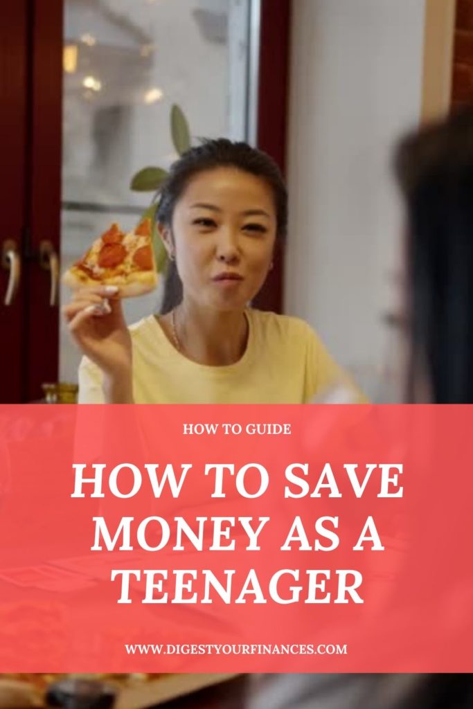 how to save money as a teenager pin